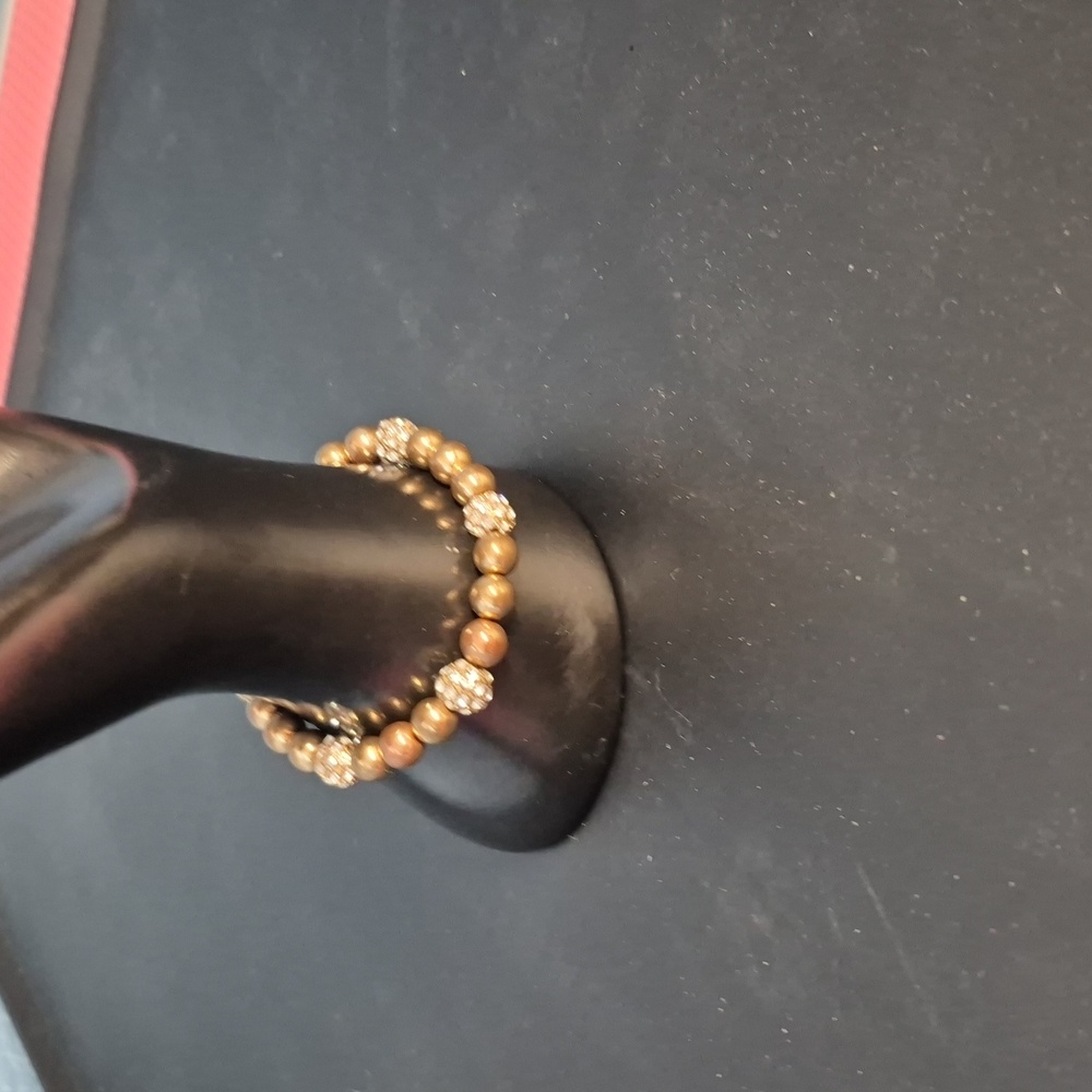 Sparkly  Gold Beaded Bracelet
